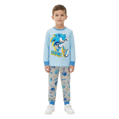 Boys Sonic the Hedgehog Pajama Set | Blue Cotton Sleepwear