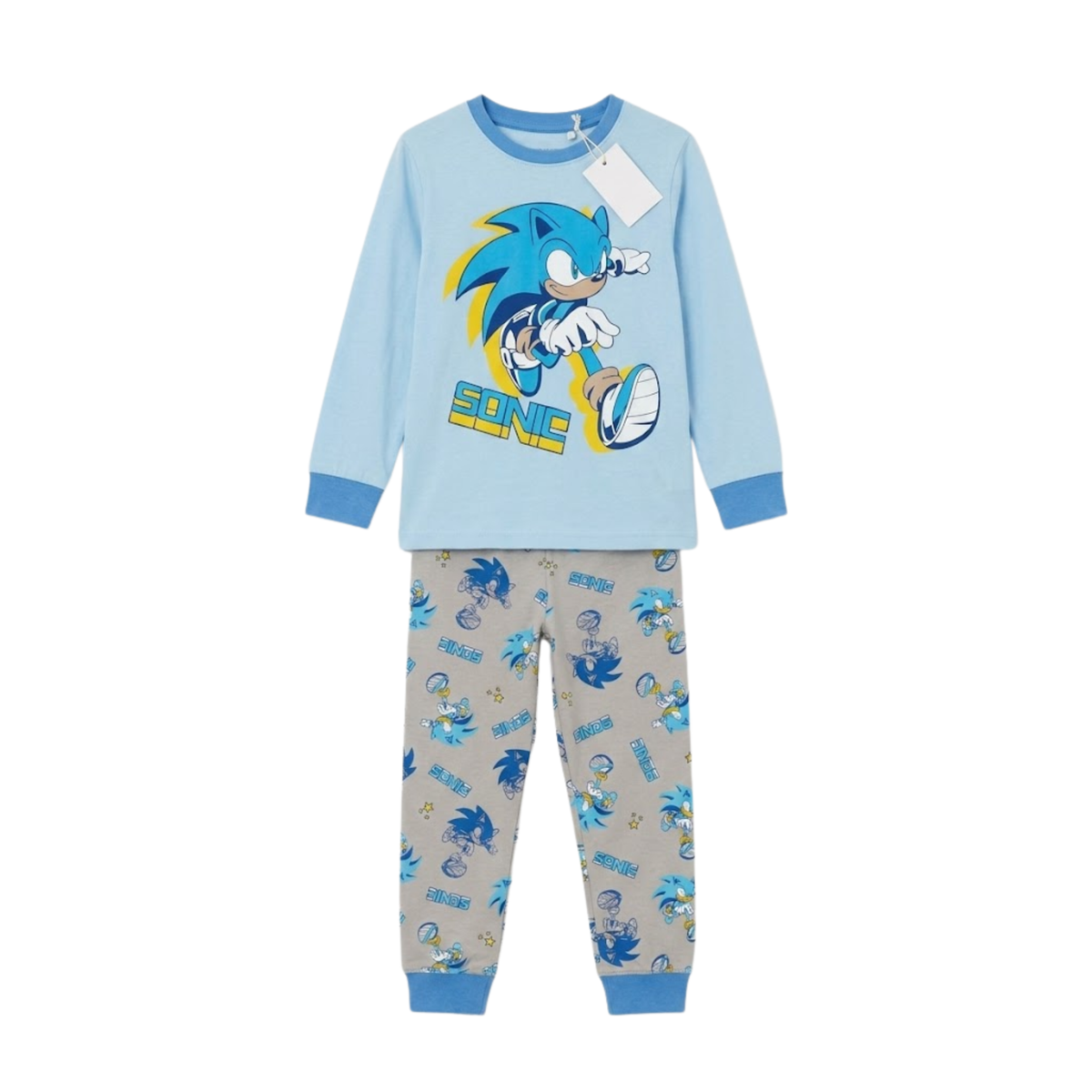 Boys Sonic the Hedgehog Pajama Set | Blue Cotton Sleepwear