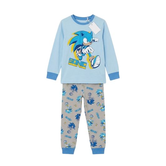 Boys Sonic the Hedgehog Pajama Set | Blue Cotton Sleepwear