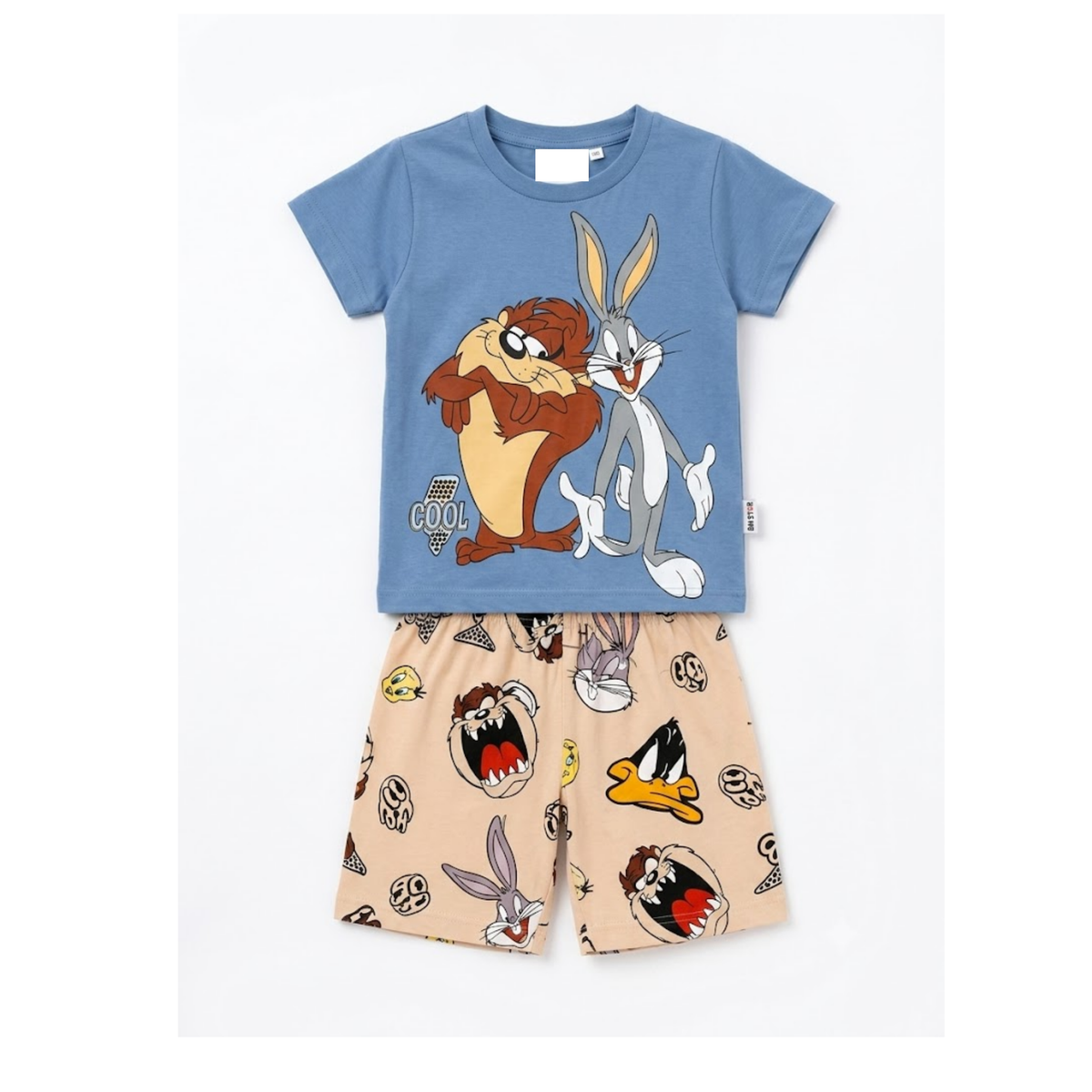 Boys' Looney Tunes T-Shirt & Shorts Set | Bugs Bunny & Taz Cotton Outfit