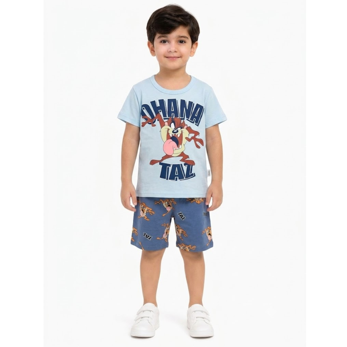 Boys' Taz Graphic T-Shirt & Printed Shorts Set