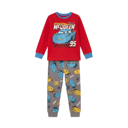 Disney Cars Pajama Set | Red Lightning McQueen & Grey Pants