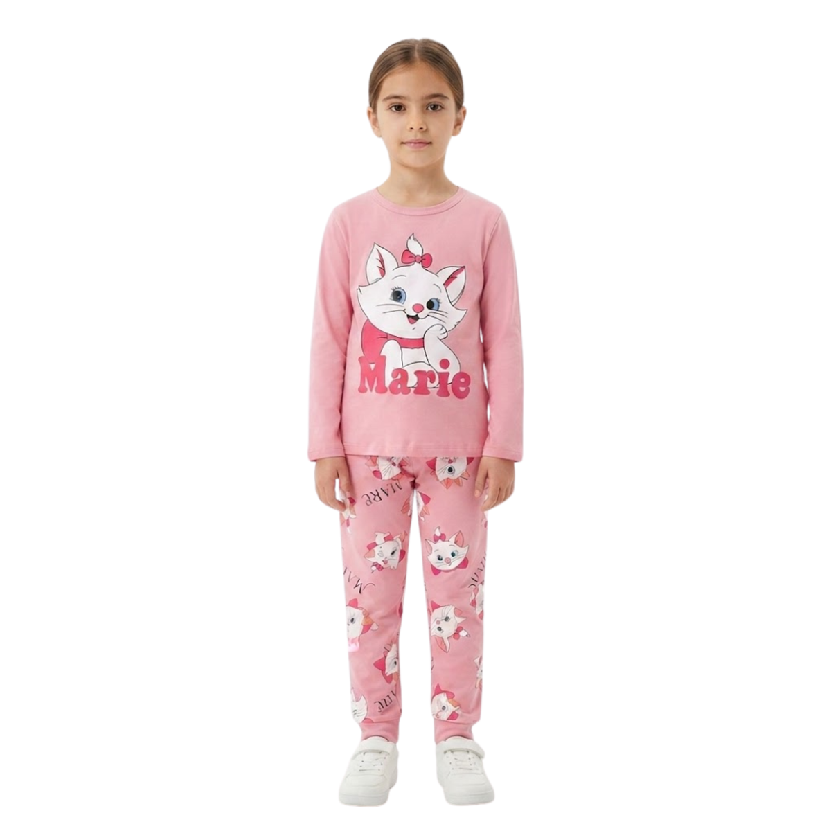 Girls Marie Cat Pajama Set | Pink Disney Sleepwear