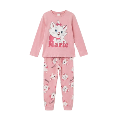 Girls Marie Cat Pajama Set | Pink Disney Sleepwear