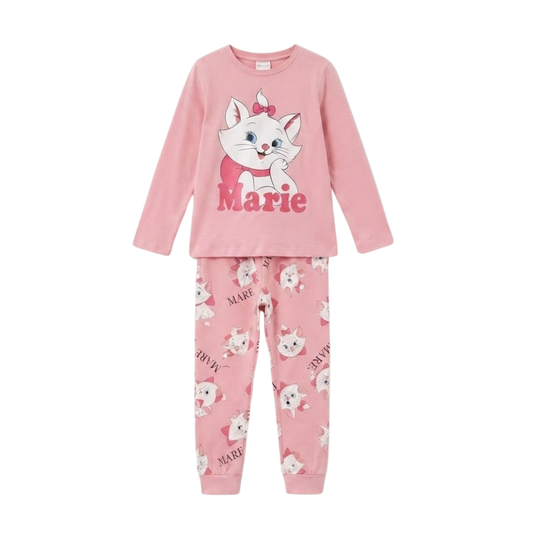 Girls Marie Cat Pajama Set | Pink Disney Sleepwear