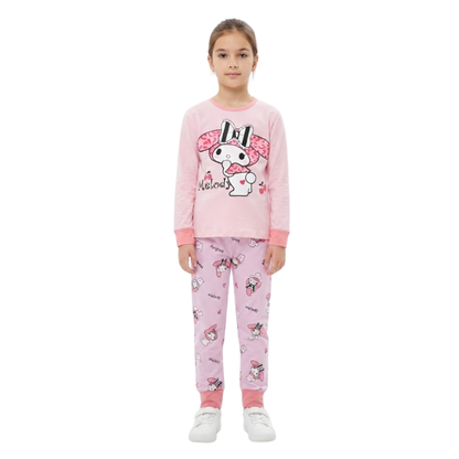 Girls My Melody Pajama Set | Pink Sanrio Sleepwear