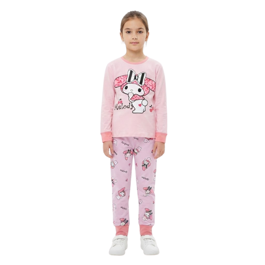 Girls My Melody Pajama Set | Pink Sanrio Sleepwear