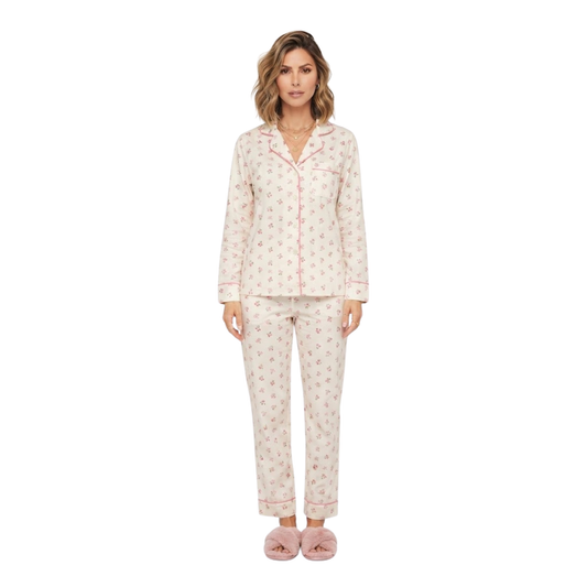 Women's Floral Pajama Set | Long-Sleeve Sleepwear
