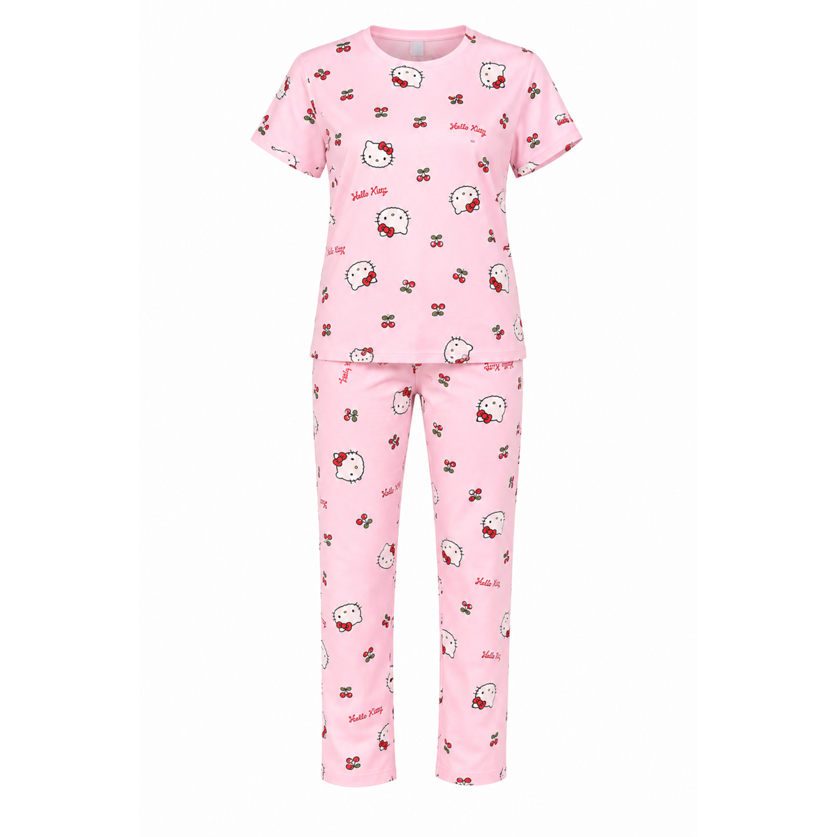 Women’s Teddy Bear Pajama Set – Pink Night Suit